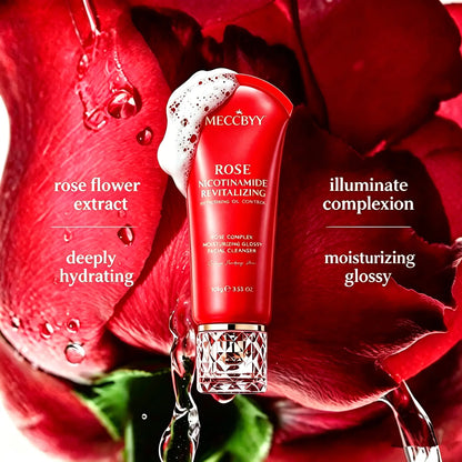 MECCBYY Rose Face Wash – Pore Cleanser&Deep Hydration